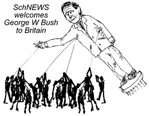 GW Bush visits the UK