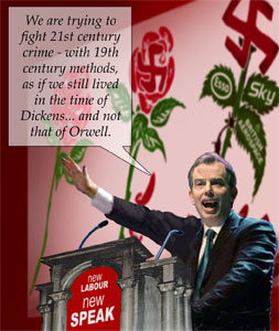 Blair fights 21st century crime...