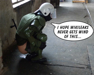 Policeman takes a wiki-leak
