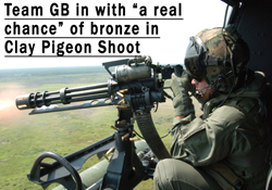 Team GB in with a 'real chance' of bronze in Clay Pigeon shoot