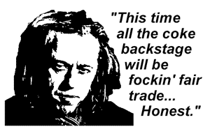 Fair Trade cocaine at the Live-8 Concert