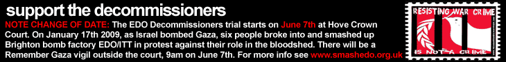 Decommissioners Trial begins June 7th 2010 at Hove Crown Court