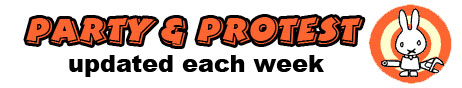 SchNEWS Party & Protest - listing demonstrations, events, talks, screenings, and festivals