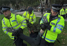 Sack Parliament protest where police use SOCPA laws